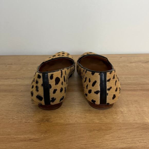 Madewell Teddy Calf Hair Leopard Animal Print Loafer Size 7.5 Brown Black Prep - Picture 4 of 7